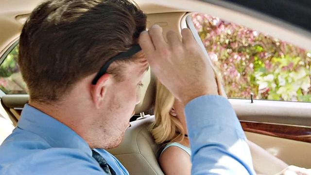 Blonde babe in tight car gets her pussy licked and fucked in various positions by Drivers Ed Suxxx