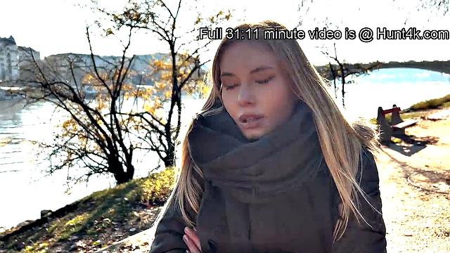 Horny blonde bride gets her small tits bouncing in POV while getting her hairy pussy pounded in the bedroom