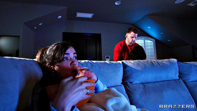 Movie Night Steals Cock