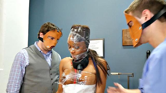 Ebony in anal paradise is pounded