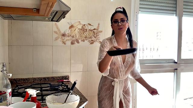 Gorgeous brunette enjoys favorite sex toy