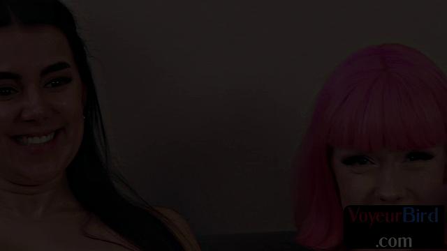 Big-titted voyeur sluts watching wanker