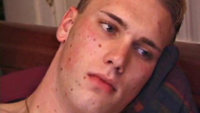 Tye uses a sex toy to stroke his cock