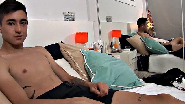 Our featured solo boy of the week is Jack, a young Latino that lets his older BF make videos of him, while jacking off. It's a turn on they both enjoy, but only Jack wants his face in the video.