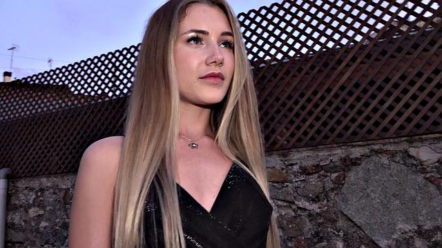 Amateur Russian cutie in short dress goes wild on cock in POV