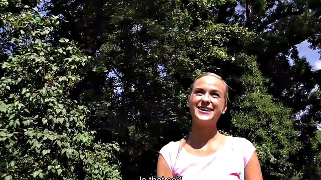 HUNT4K. Petite amateur sells her pussy and butthole for a good price