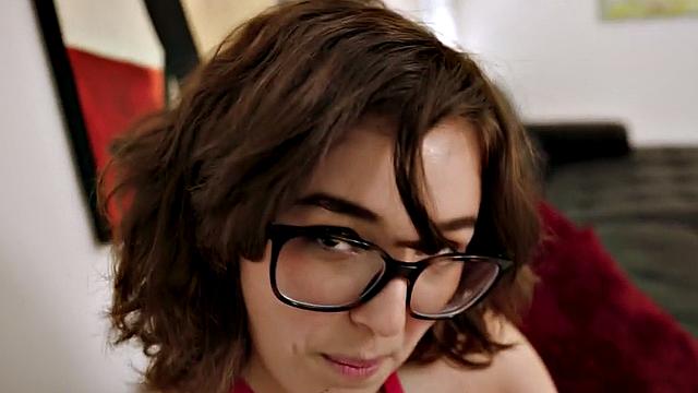 Slutty wild MILF enjoys POV by big white dick