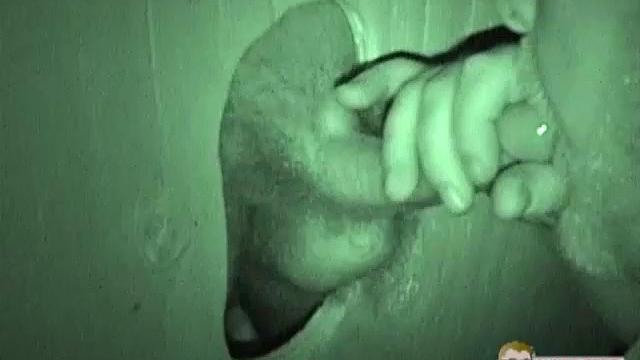 Auntie Bob gets a mouthful at the glory hole-never say no to a surprise public treat