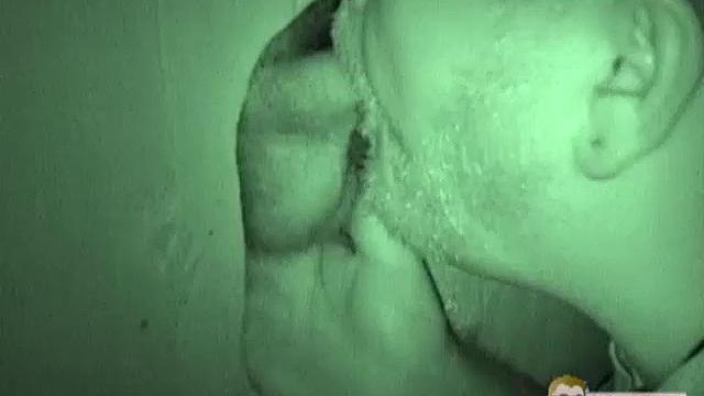 Auntie Bob gets a mouthful at the glory hole-never say no to a surprise public treat
