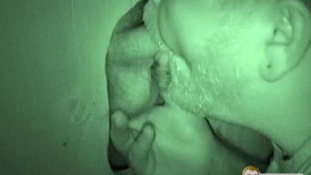 Auntie Bob gets a mouthful at the glory hole-never say no to a surprise public treat