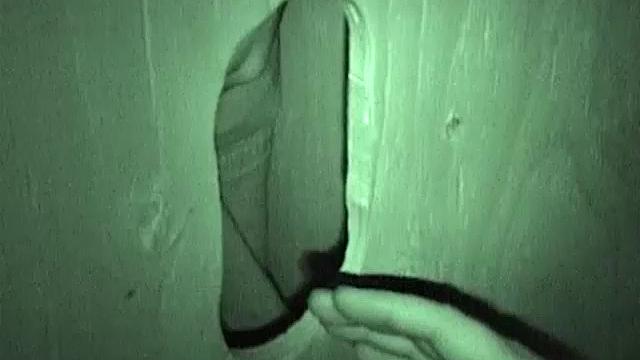 Auntie Bob gets a mouthful at the glory hole-never say no to a surprise public treat