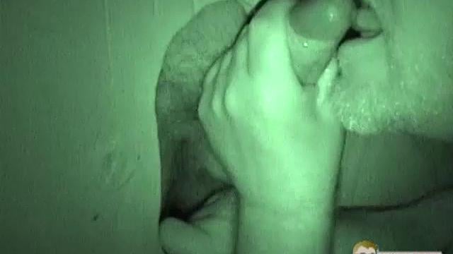 Auntie Bob gets a mouthful at the glory hole-never say no to a surprise public treat