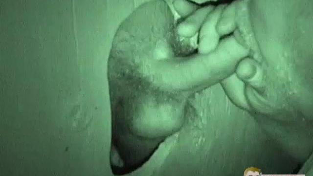 Auntie Bob gets a mouthful at the glory hole-never say no to a surprise public treat