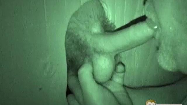 Auntie Bob gets a mouthful at the glory hole-never say no to a surprise public treat