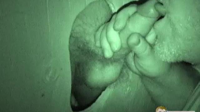 Auntie Bob gets a mouthful at the glory hole-never say no to a surprise public treat