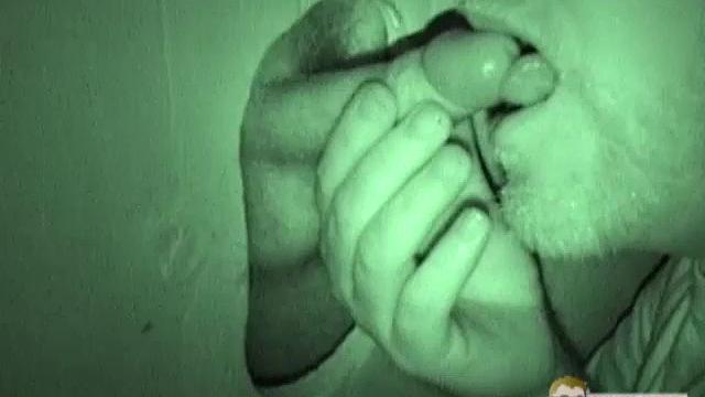 Auntie Bob gets a mouthful at the glory hole-never say no to a surprise public treat