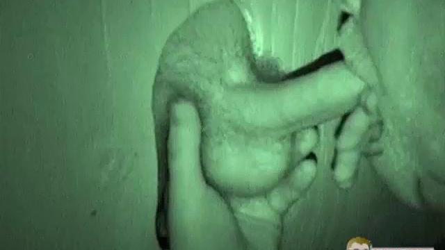 Auntie Bob gets a mouthful at the glory hole-never say no to a surprise public treat
