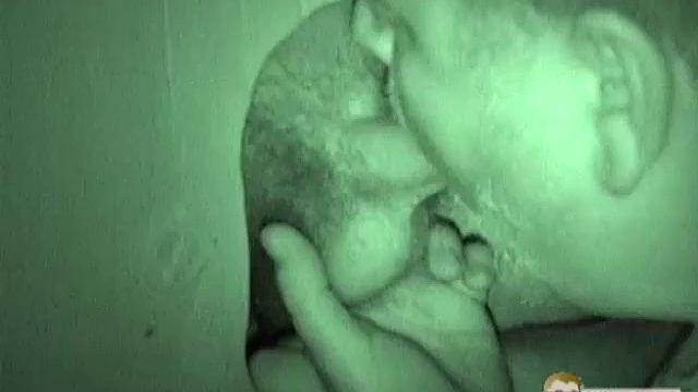 Auntie Bob gets a mouthful at the glory hole-never say no to a surprise public treat