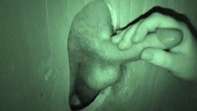 Auntie Bob gets a mouthful at the glory hole-never say no to a surprise public treat