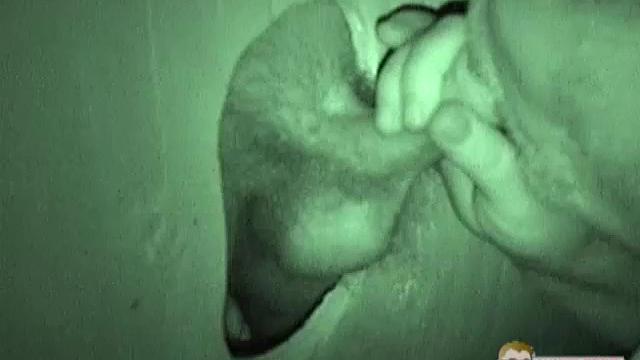 Auntie Bob gets a mouthful at the glory hole-never say no to a surprise public treat