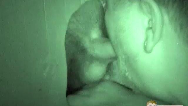 Auntie Bob gets a mouthful at the glory hole-never say no to a surprise public treat