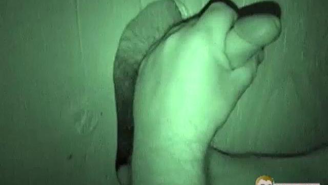 Auntie Bob gets a mouthful at the glory hole-never say no to a surprise public treat
