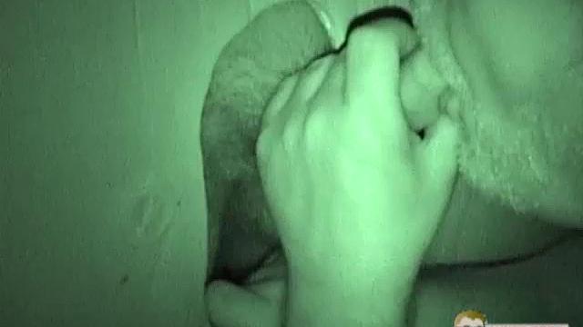 Auntie Bob gets a mouthful at the glory hole-never say no to a surprise public treat