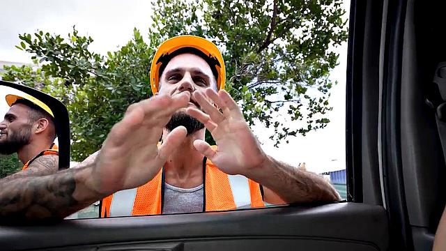 Picked up amateur fucks gaydaddy in public van outdoors