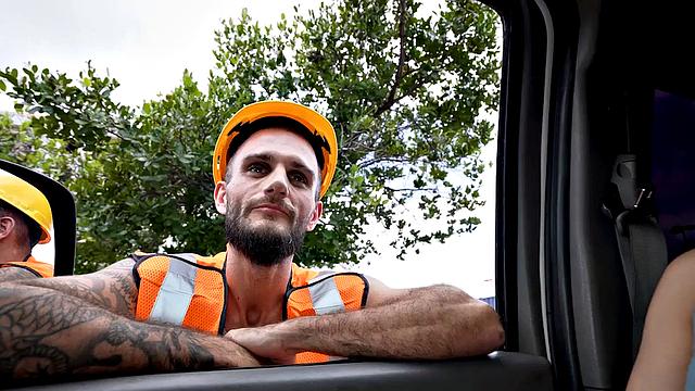 Picked up amateur fucks gaydaddy in public van outdoors