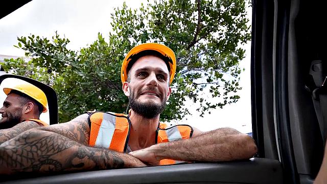 Picked up amateur fucks gaydaddy in public van outdoors