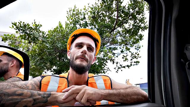 Picked up amateur fucks gaydaddy in public van outdoors