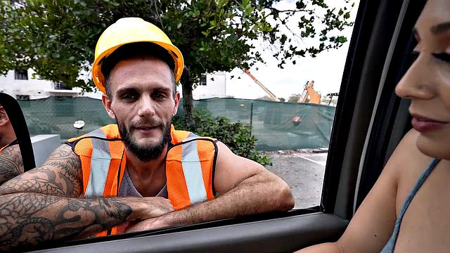 Picked up amateur fucks gaydaddy in public van outdoors