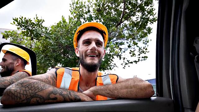 Picked up amateur fucks gaydaddy in public van outdoors