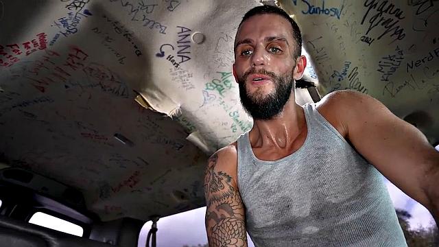 Picked up amateur fucks gaydaddy in public van outdoors