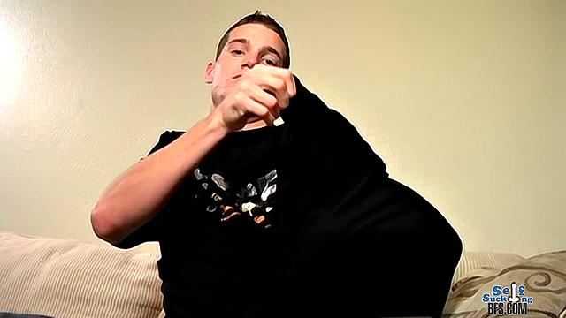 Self-Sucking Cum Mouth!