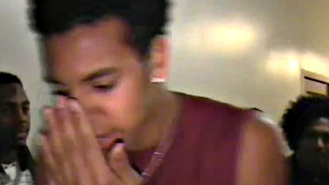 Doggystyled college teen bends deep