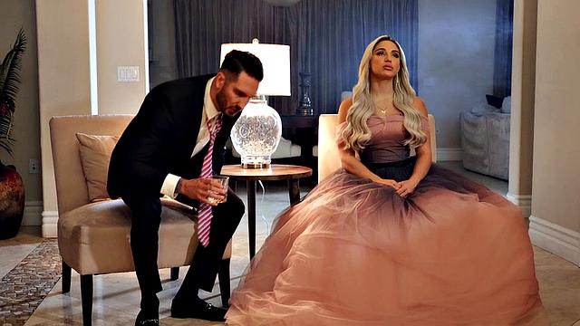 Watch this blonde babe in tattoos ride a hard cock in cowgirl reverse cowgirl position