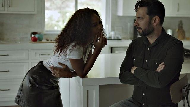 Stepdad bangs petite ebony stepdaughter in wet pussy