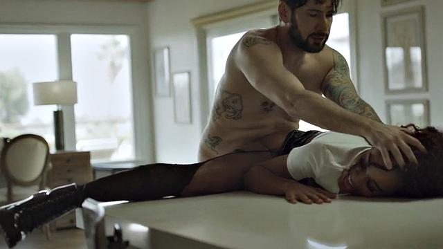 Stepdad bangs petite ebony stepdaughter in wet pussy