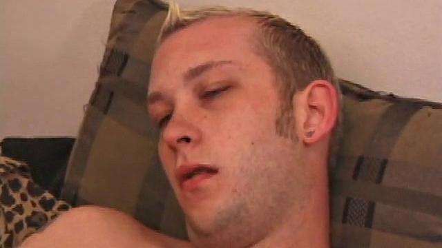 Will Shutz strips down and starts stroking to the porn video he's watching. He lubes his cock and jerks it long and hard, until Will blasts a monster cum load onto his chest.