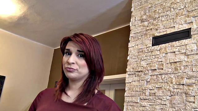 DEBT4k. Debt collector drills pregnant woman with tattoo on lower back