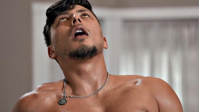 Gay dude drilled barebacking stud in anal hole