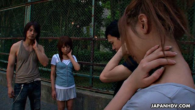 Hina Mitsuki screwed in a flooding lingerie zone