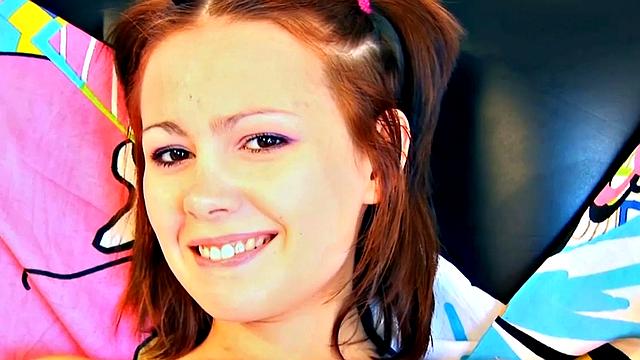 Slim Brunette Fingering Tight Pussy