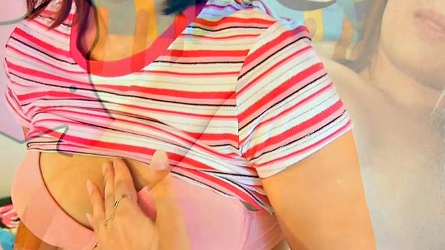 Slim Brunette Fingering Tight Pussy