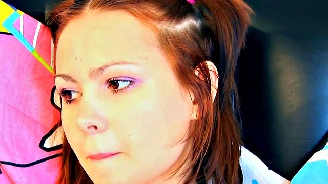 Slim Brunette Fingering Tight Pussy