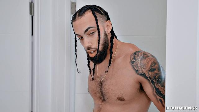 Horny Roommate Gets Cock Close-Up