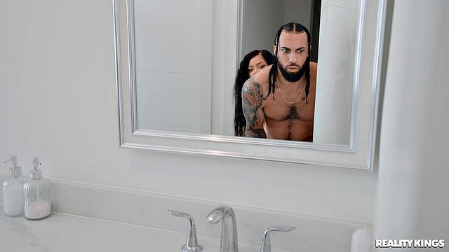 Horny Roommate Gets Cock Close-Up