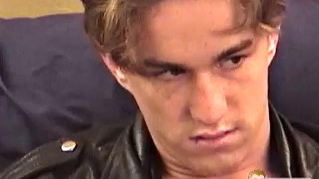 Back for more fun, 18 year old Mike drops his pants and before you know it his legs are in the air as he plays with his ass and cock