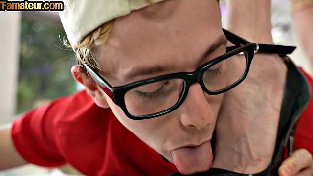 Stunning GILF cockriding at party